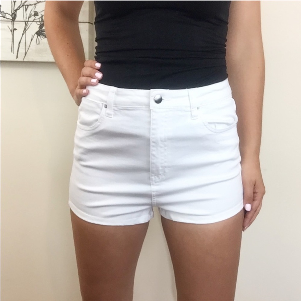 'York' High Waisted Jean Shorts - Picture 6 of 6